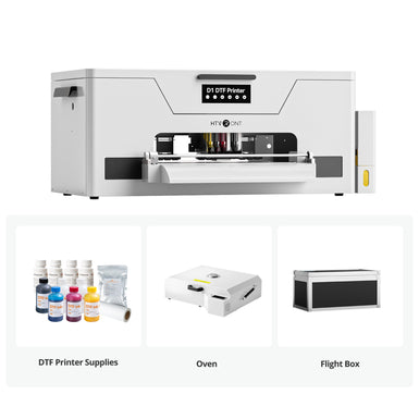 HTVRONT D1 DTF Printer, Certified Refurbished, Oven Kit - Daisy White