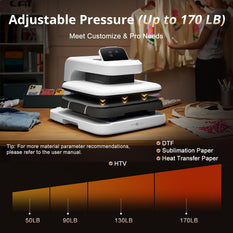 CA HTVRONT Auto Heat Press 2 - Digit