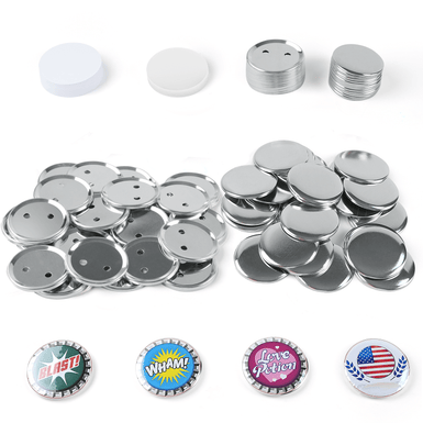 400 Pcs Blank Button Supplies 58mm/2.25 inch