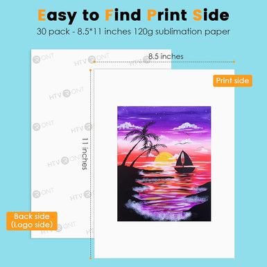 CA HTVRONT Sublimation Paper 8.5 x 11 inches