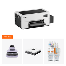 HTVRONT D2 DTF Printer, All-in-one Kit - Daisy White (New DO1 Oven) — updated kit image 3