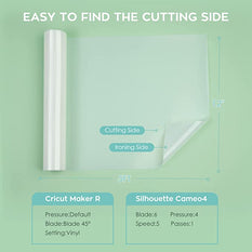 CA HTVRONT Clear Sublimation HTV for Light Fabric - 12" X 5FT