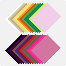 Heat Transfer Vinyl Bundle - 12" x 10" 36 Pack(26 Assorted Colors)