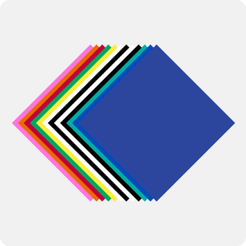 Matte Adhesive Vinyl Bundle - 12" x 12" 14 Pack (12 Assorted Colors)