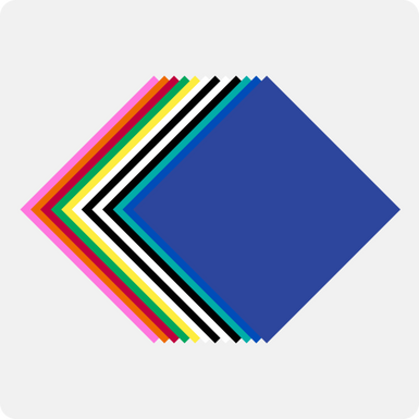 Matte Adhesive Vinyl Bundle - 12" x 12" 14 Pack (12 Assorted Colors)