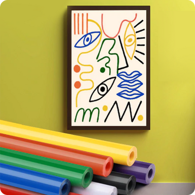 CA HTVRONT Adhesive Vinyl Roll Bundle - 12" x 5 FT (8 Assorted Colors)
