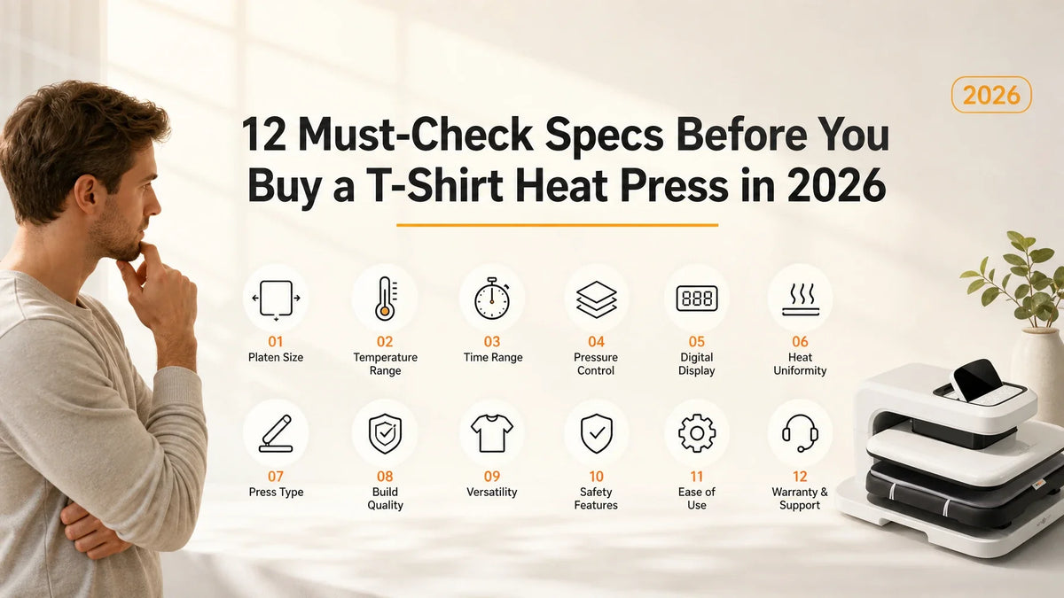 12 Must-Check Specs Before You Buy a T‑Shirt Heat Press in 2026-blog cover-2026