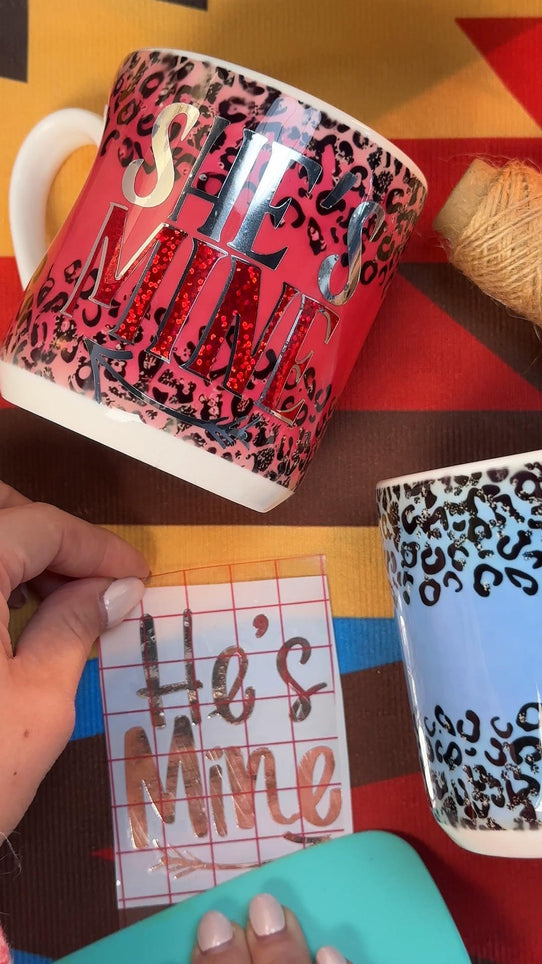 red and blue mugs