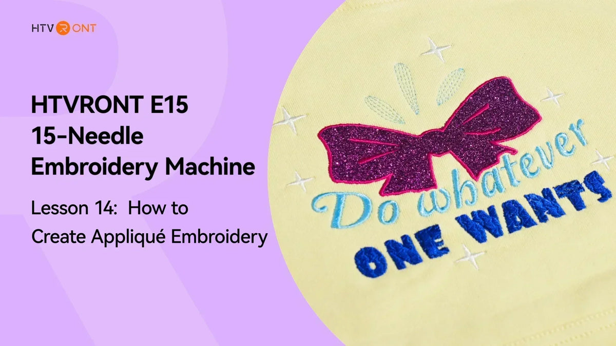 Make an Appliqué Patch with Embroidery Machine