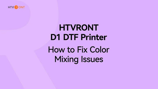 How to Fix Color Mixing Issues - D1 DTF Printer Troubleshooting
