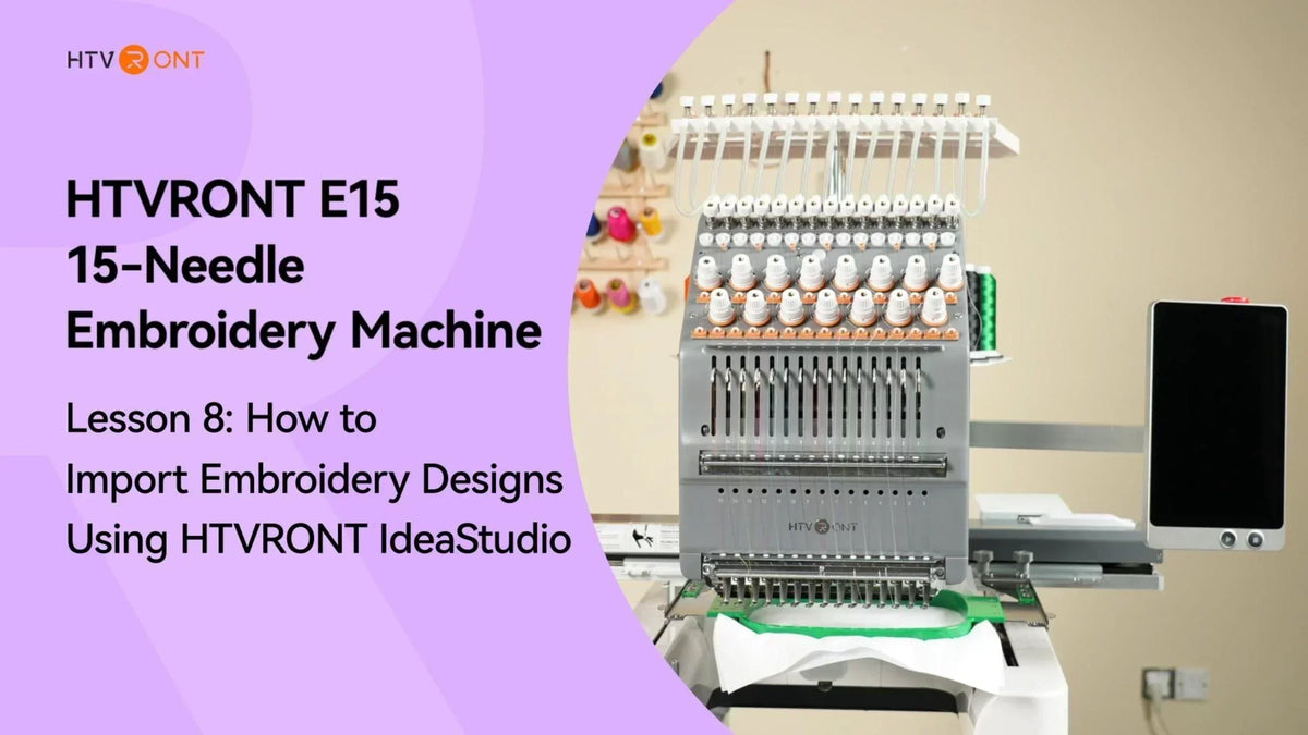 How to Import Embroidery Designs from IdeaStudio - E15 Lesson 8