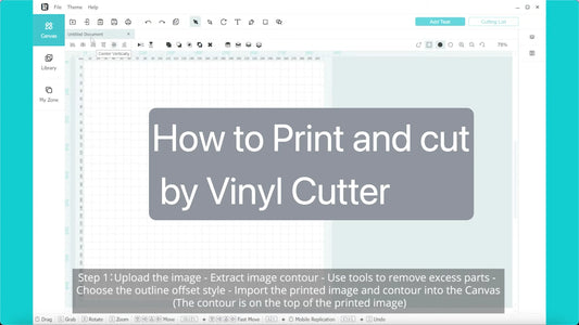 How to Print and Cut by Vinyl Cutter