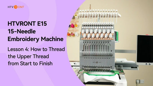 How to Thread the Upper Thread - E15 Embroidery Machine Lesson 4