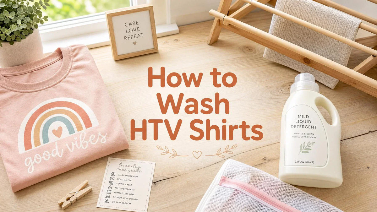 How to Wash HTV Shirts So They Never Peel or Fade: The Complete Guide