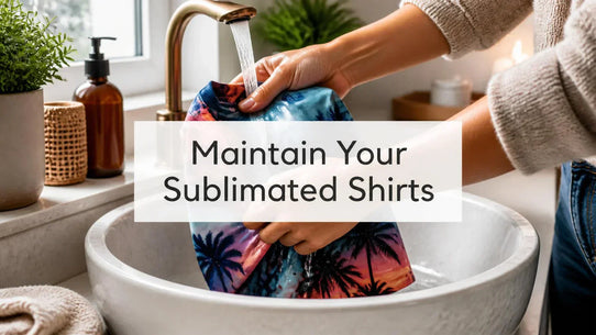 Hand-washing a sublimated shirt
