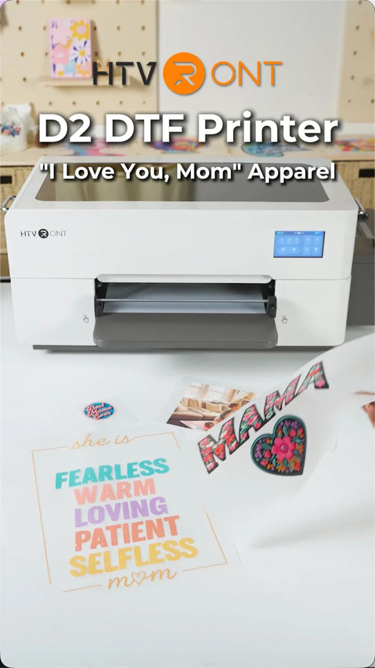 D2 DTF Printer printing Mother's Day T-shirts