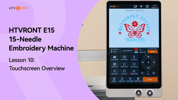 Touchscreen Overview - E15 Embroidery Machine Tutorial 10