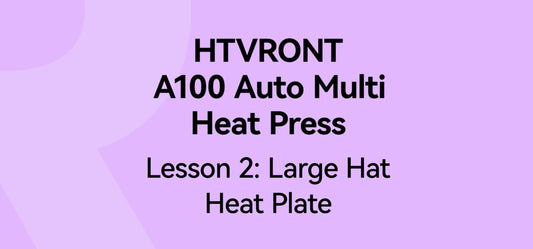 How to heat press hat with A100 Multi Heat Press