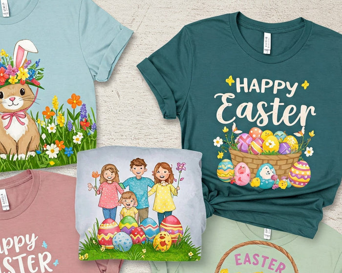 This is a cover image about easter shirt ideas.