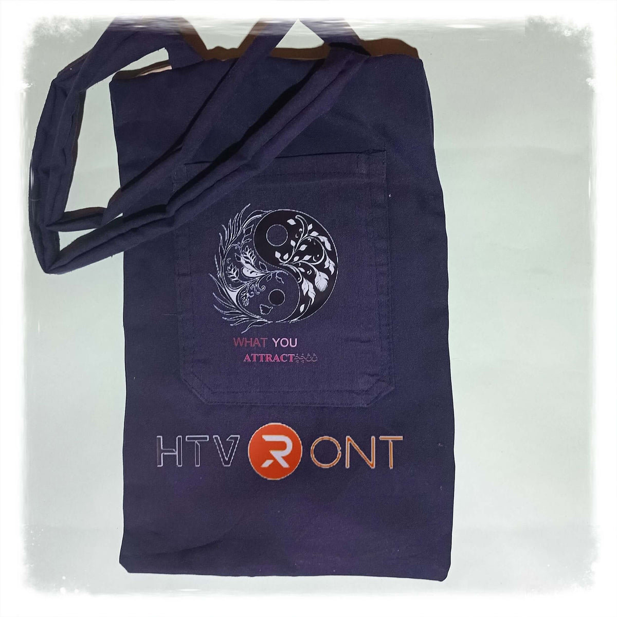 heat press on a tote bag