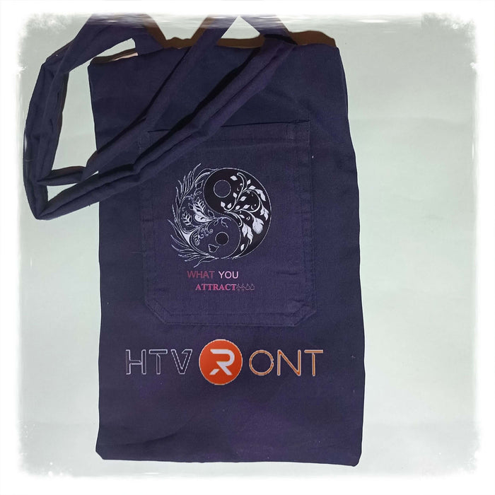 heat press on a tote bag