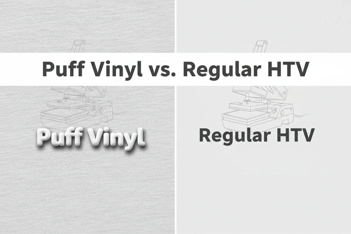 Puff Vinyl vs. Regular HTV