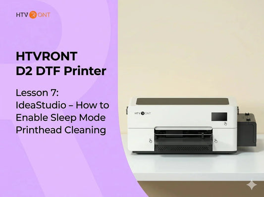 How to Enable Sleep Mode Printhead Cleaning - D2 DTF Printer Lesson 7