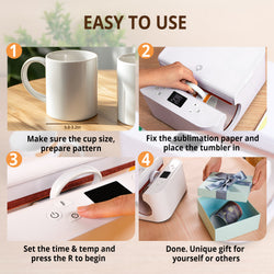 Step-by-step guide on using a sublimation machine to create a unique gift.