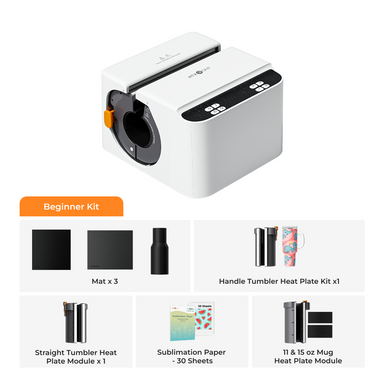 CA HTVRONT A200 Auto Tumbler Heat Press - Beginner Kit