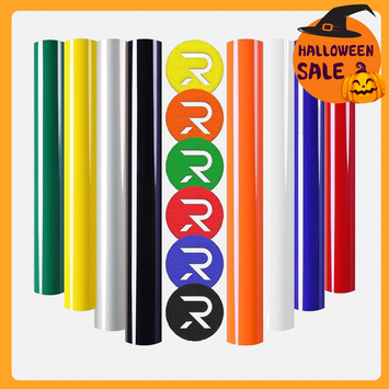 Multicolor Puff Vinyl Heat Transfer - 8 Sheets Assorted Colors （12“x10"）