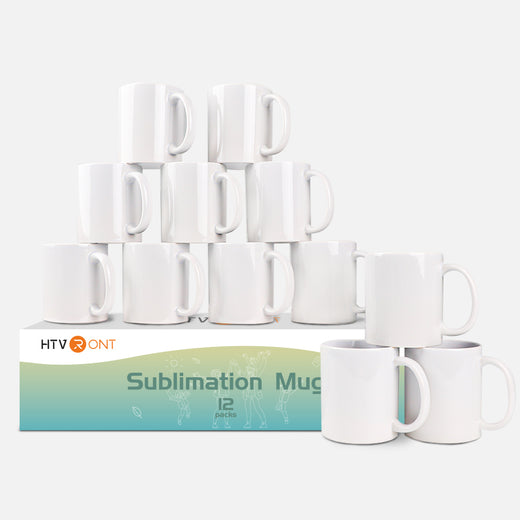 CA HTVRONT Sublimation Mug Blanks  11 oz - 6 Pack