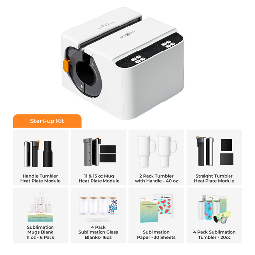 CA HTVRONT A200 Auto Tumbler Heat Press - Start-up Kit