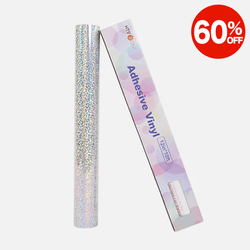 Holographic Sparkle Adhesive Vinyl Roll - 12 x 10 FT (4 Colors)