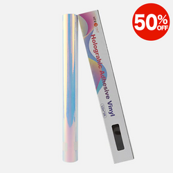 Holographic Adhesive Vinyl Roll - 12"x5 FT (16 Colors Available) [Clearance]