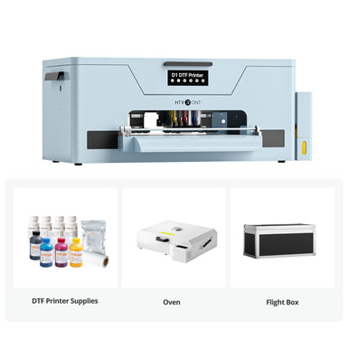 HTVRONT D1 DTF Printer, Certified Refurbished, Oven Kit - Bubble Blue