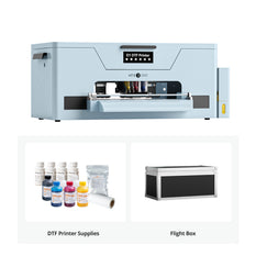 HTVRONT D1 DTF Printer - Certified Refurbished, Standard Kit, Bubble Blue