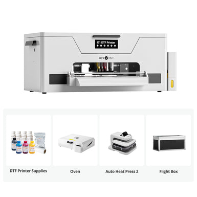 HTVRONT D1 DTF Printer, Certified Refurbished, All-in-One Kit - Daisy White