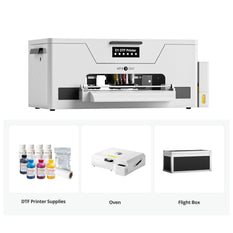HTVRONT D1 DTF Printer, Certified Refurbished, Oven Kit - Daisy White