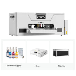 HTVRONT D1 DTF Printer, Certified Refurbished, Oven Kit - Daisy White