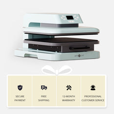 [Auto+Mini Machine Bundle] Auto Heat Press Machine 15"x15"+ Mni Heat Press Machine & Materials Bundle≥C$100