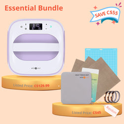 [Essential Bundle]Easy 10*10 Heat Press Machine+2pc mat+PTFE Teflon Sheets