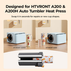 CA HTVRONT Handle Tumbler/Straight Tumbler Heat Plate Kit - For A200&A200H Auto Tumbler Heat Press