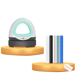 Mini Heat Press Machine + HTV Rolls Bundle ≥$60