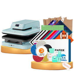 [HTV & Sublimation Bundle] Auto Heat Press Machine 15"x15" + HTV & Sublimation Bundle Worth C$142