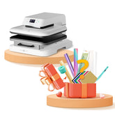 HTVRONT CA Auto Heat Press Machine for T Shirts 15x15 110V - (2 Colors) Smart T Shirt Press Machine
