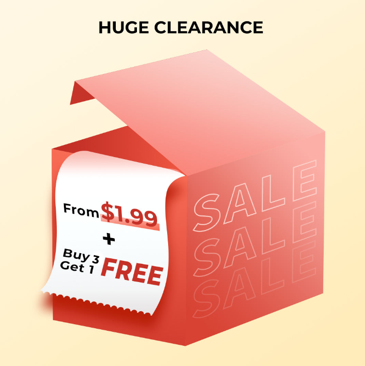 CA Clearance Buy 3 get 1 free