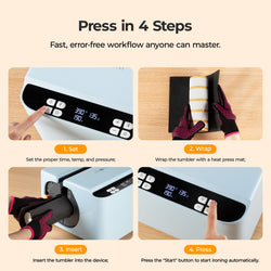 CA HTVRONT A200 Auto Tumbler Heat Press - Beginner Kit