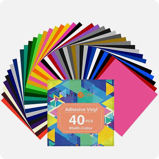 Adhesive Vinyl Bundle - 12" x 12" 40 pack (29 Assorted colors)