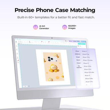 CA HTVRONT H17 Phone Case Heat Press - Beginner Kit