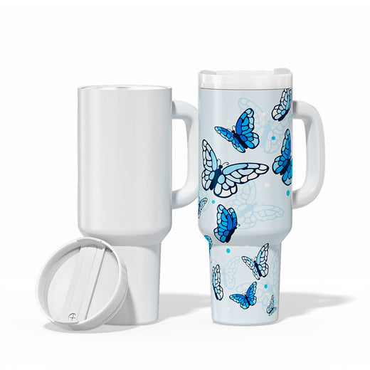 CA HTVRONT 2 Pack 40oz Sublimation Tumbler Blanks With Handle, Suitable For A200H Auto Handle Tumbler Heat Press
